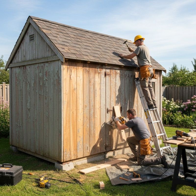 Local Shed Installation pros at work